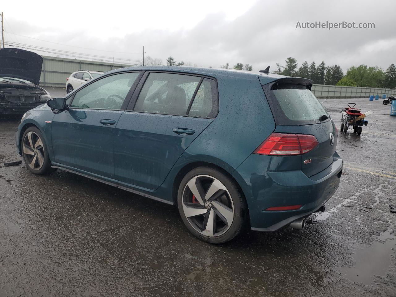 2019 Volkswagen Gti S Бирюзовый vin: 3VW6T7AU9KM025326