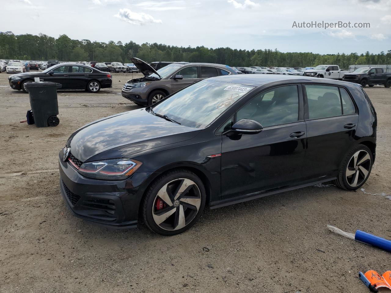 2019 Volkswagen Gti S Black vin: 3VW6T7AU9KM038089