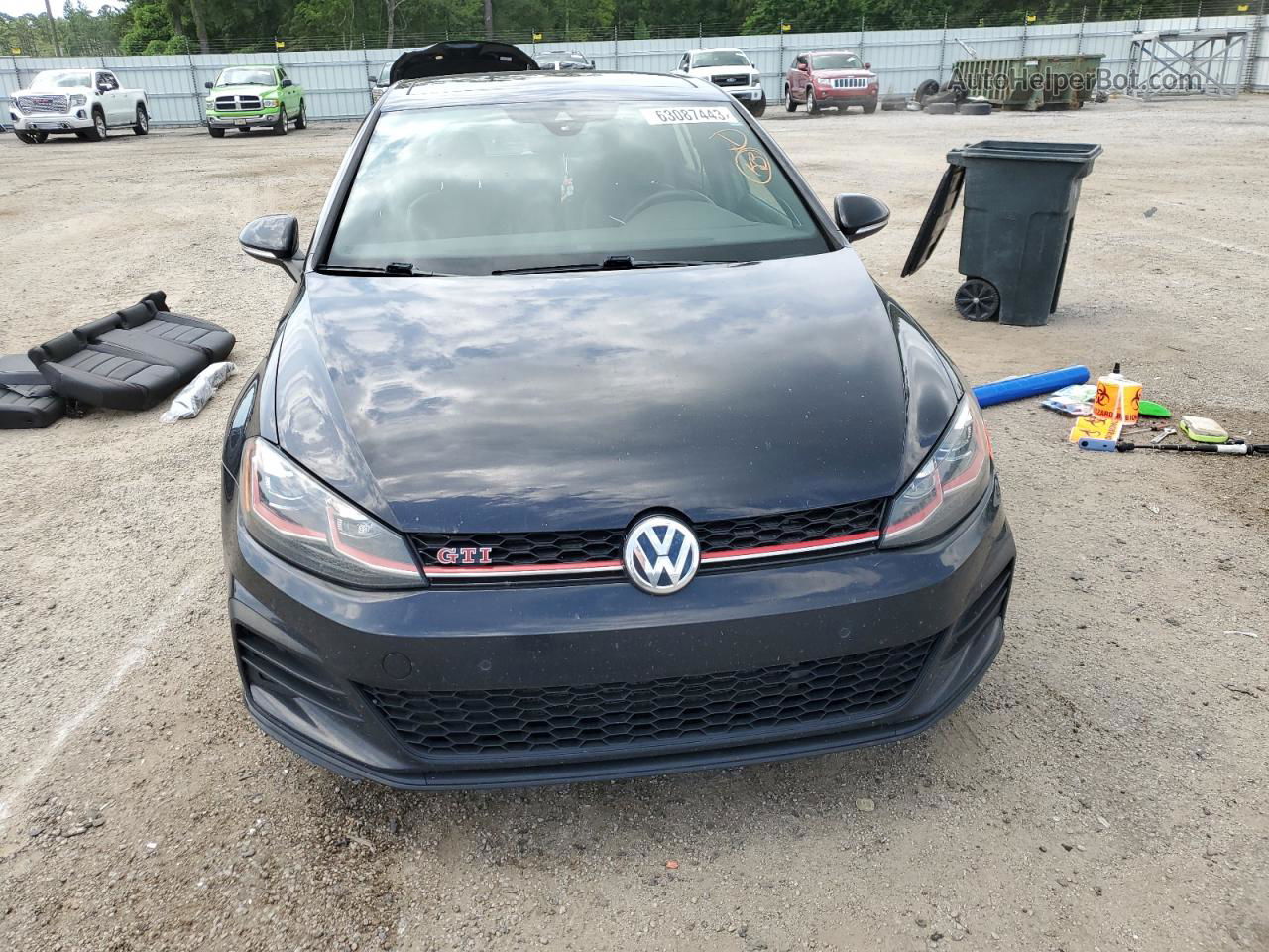 2019 Volkswagen Gti S Black vin: 3VW6T7AU9KM038089