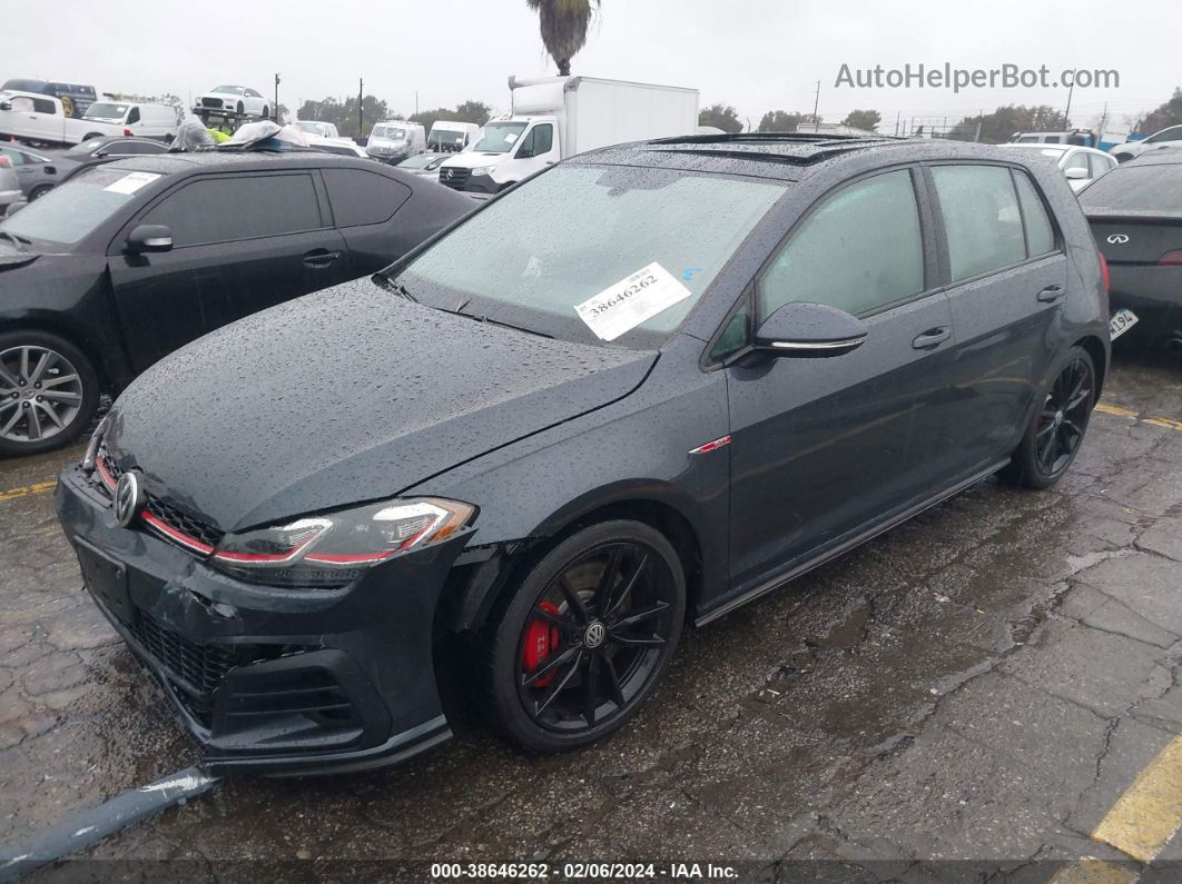 2019 Volkswagen Golf Gti 2.0t Autobahn/2.0t Rabbit Edition/2.0t S/2.0t Se Blue vin: 3VW6T7AUXKM001617