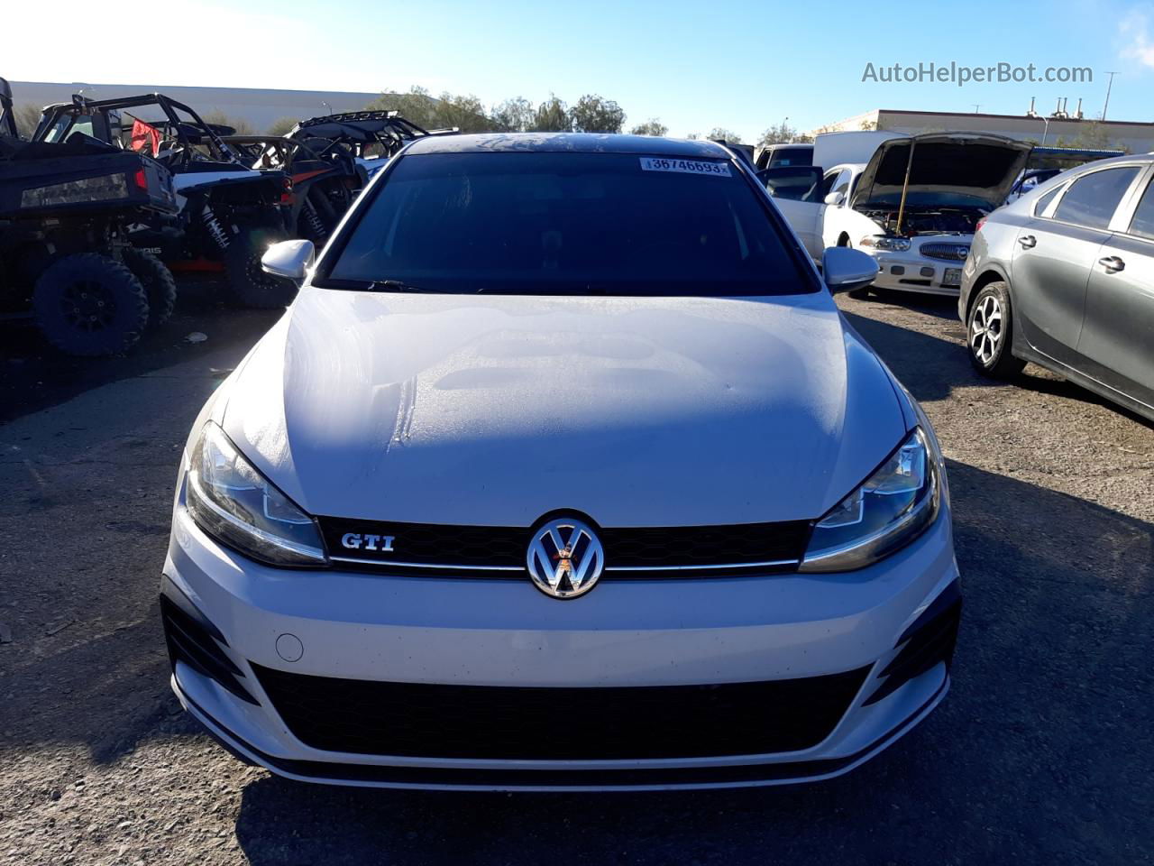 2019 Volkswagen Gti S Белый vin: 3VW6T7AUXKM002377