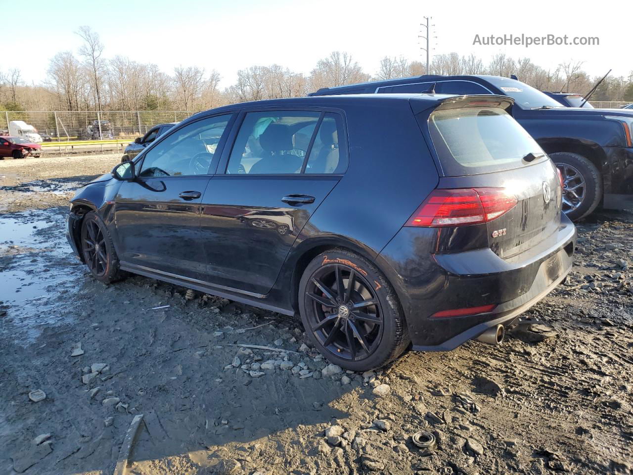 2019 Volkswagen Gti S Черный vin: 3VW6T7AUXKM013153