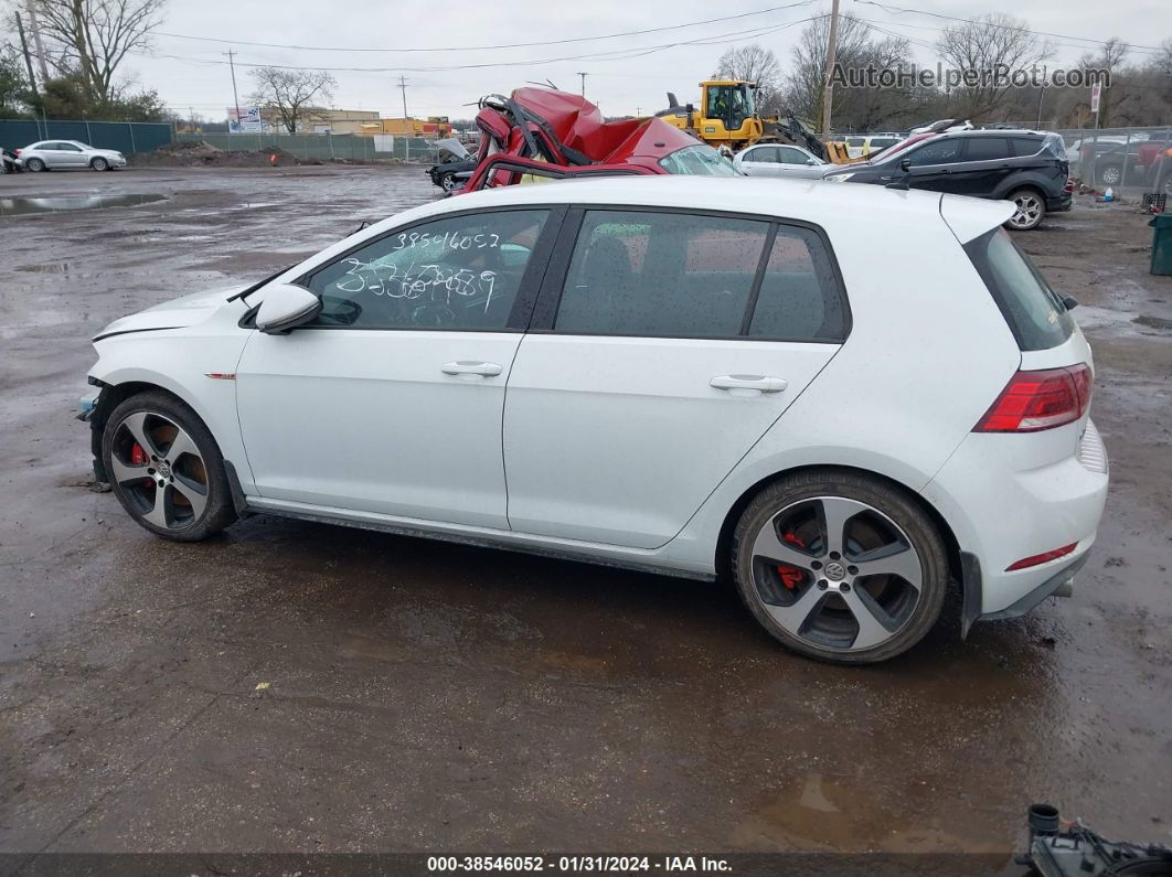 2019 Volkswagen Golf Gti 2.0t Autobahn/2.0t Rabbit Edition/2.0t S/2.0t Se Белый vin: 3VW6T7AUXKM019325