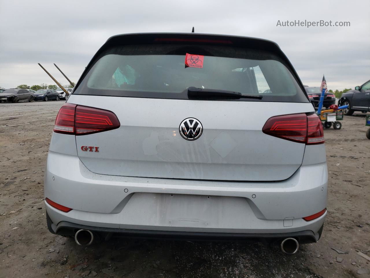 2019 Volkswagen Gti S White vin: 3VW6T7AUXKM030809