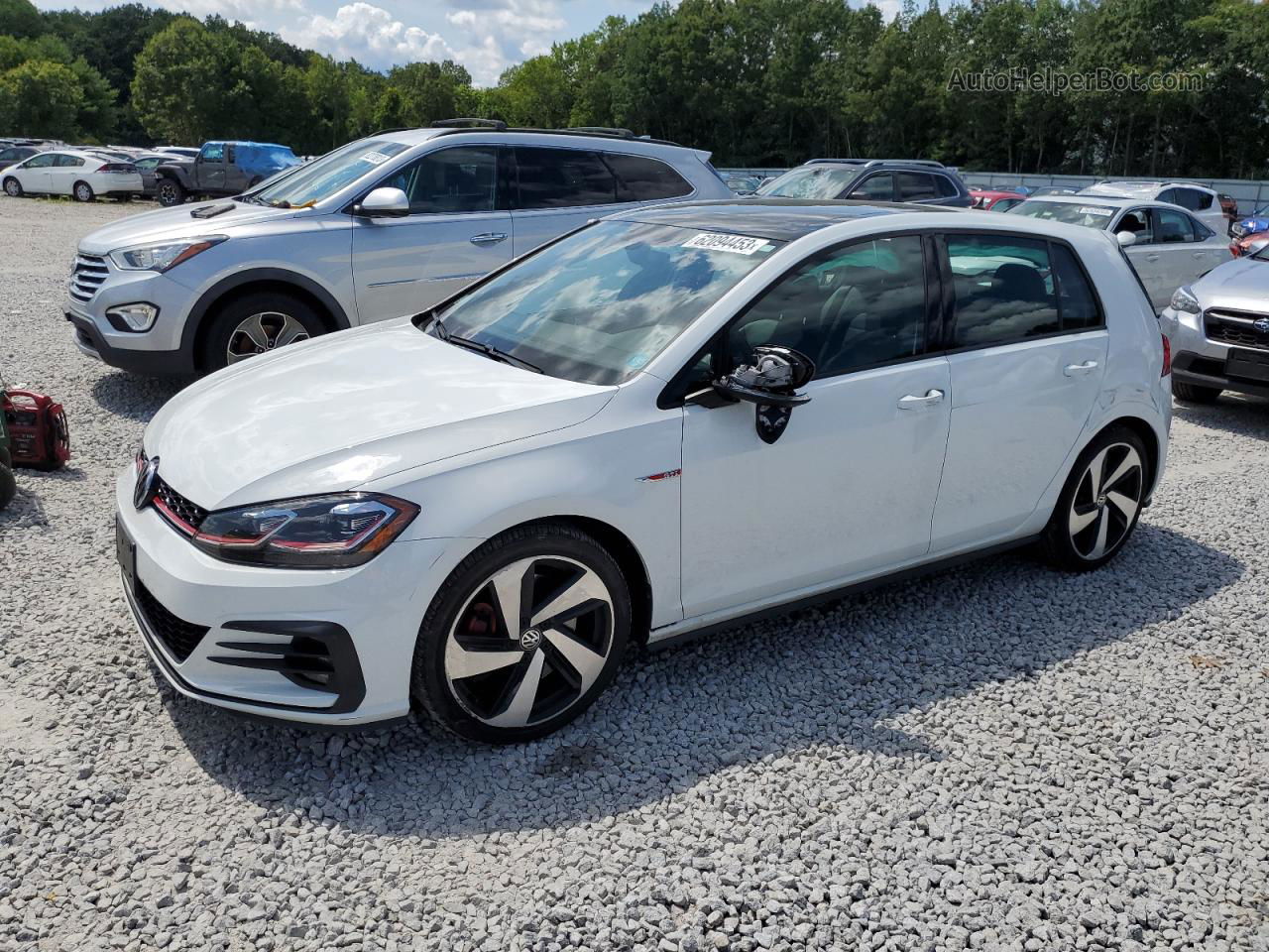 2019 Volkswagen Gti S Белый vin: 3VW6T7AUXKM031801