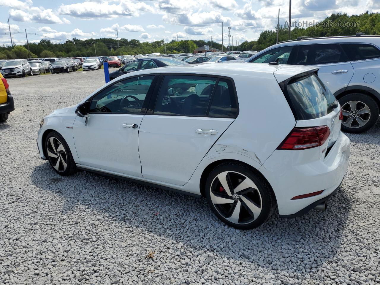 2019 Volkswagen Gti S White vin: 3VW6T7AUXKM031801