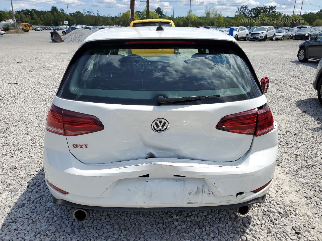 2019 Volkswagen Gti S White vin: 3VW6T7AUXKM031801