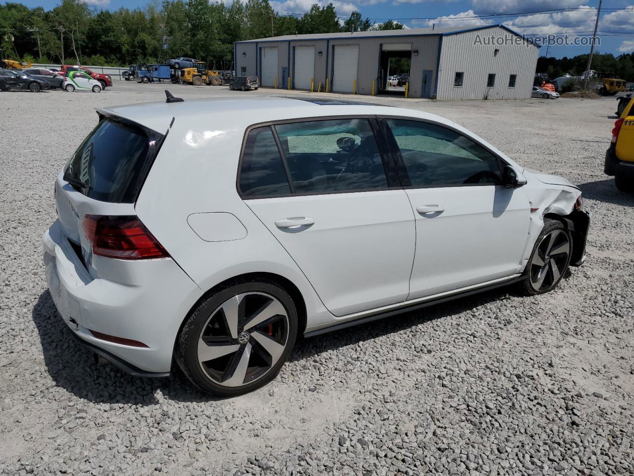 2019 Volkswagen Gti S White vin: 3VW6T7AUXKM031801