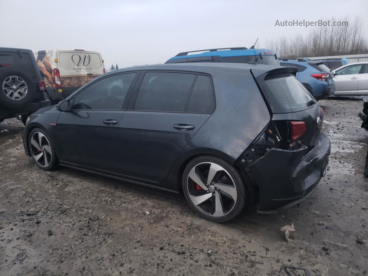 2019 Volkswagen Gti S Gray vin: 3VW6T7AUXKM038151