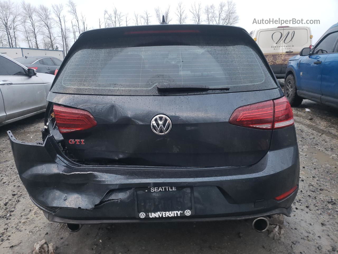 2019 Volkswagen Gti S Gray vin: 3VW6T7AUXKM038151