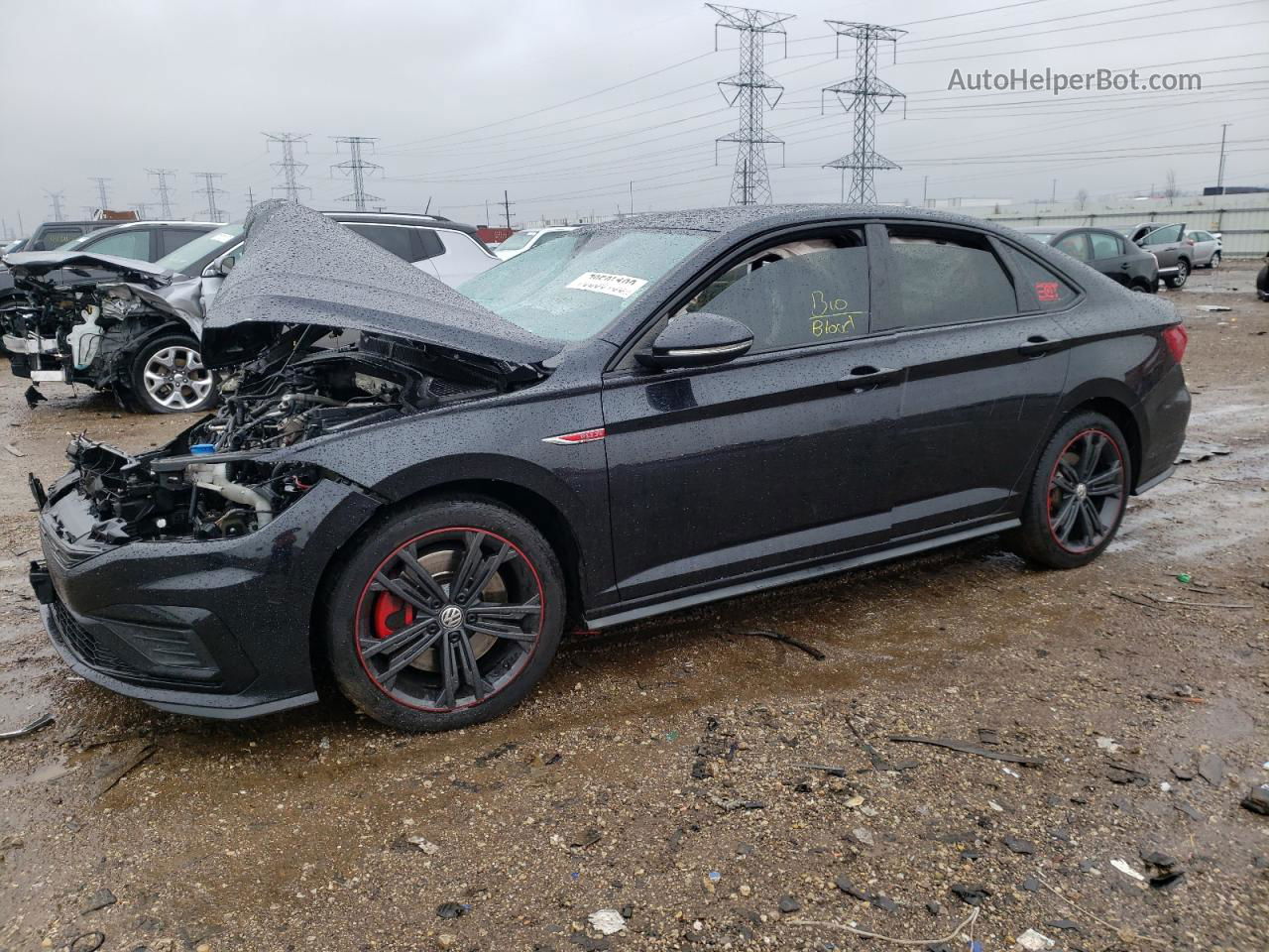 2019 Volkswagen Jetta Gli Черный vin: 3VW6T7BU3KM146884