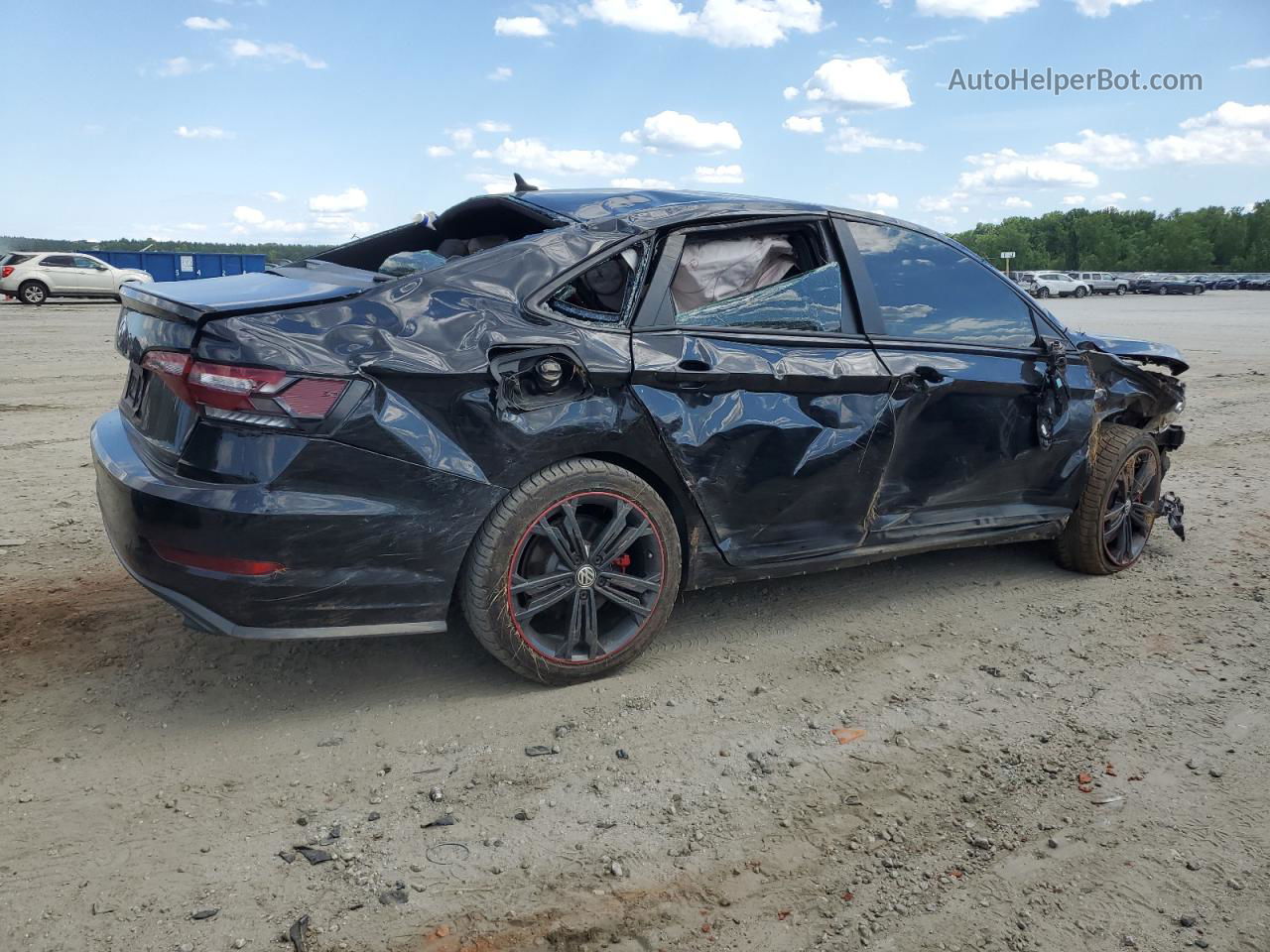 2019 Volkswagen Jetta Gli Black vin: 3VW6T7BU4KM203724