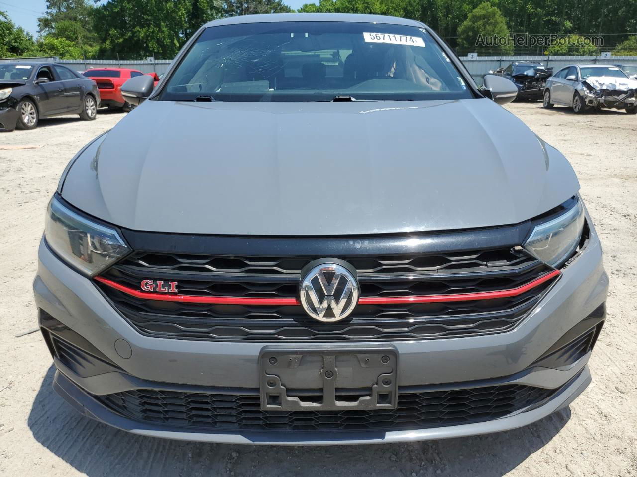 2019 Volkswagen Jetta Gli Gray vin: 3VW6T7BU6KM184559