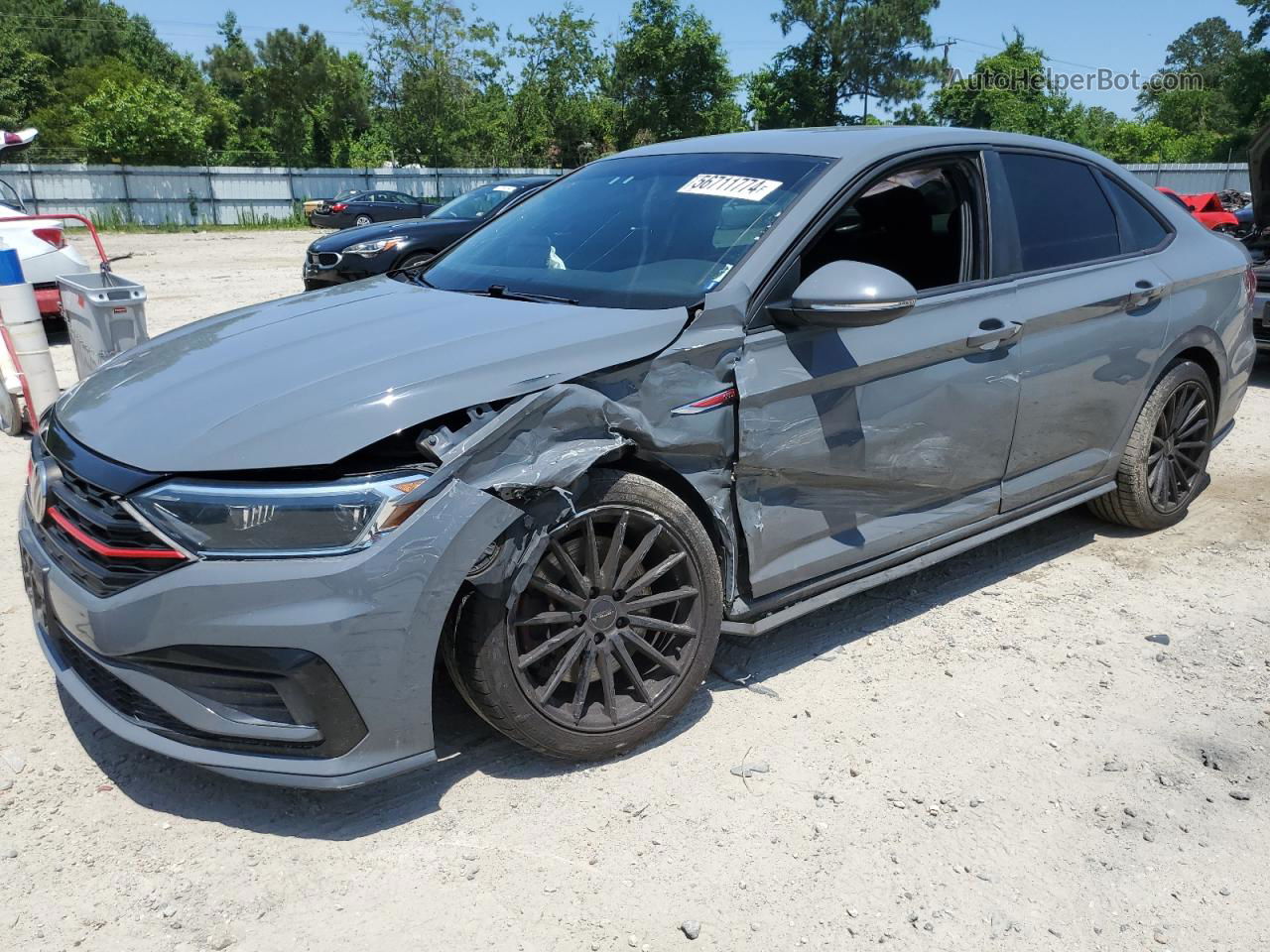 2019 Volkswagen Jetta Gli Gray vin: 3VW6T7BU6KM184559