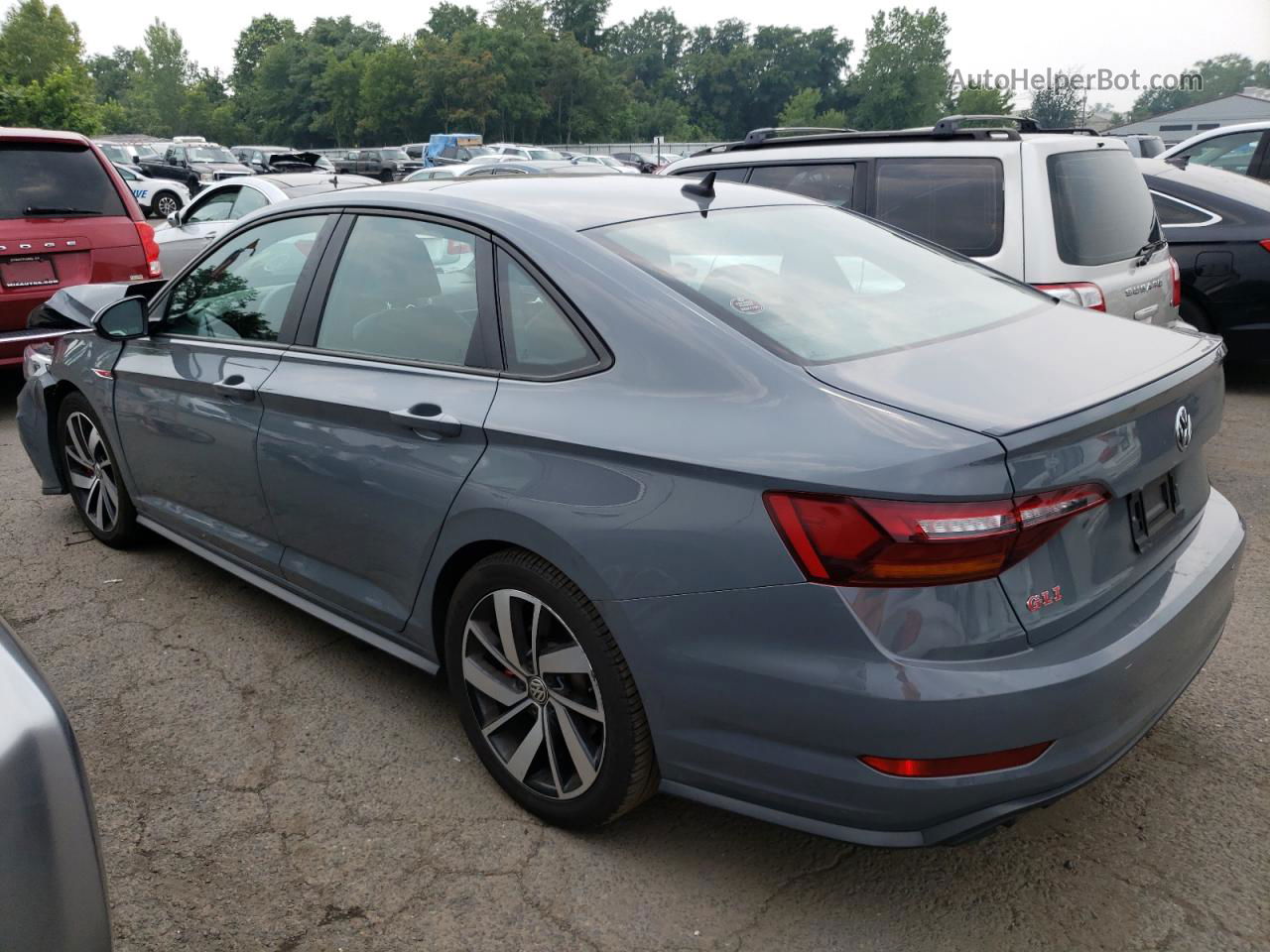 2019 Volkswagen Jetta Gli Gray vin: 3VW6T7BU7KM182304