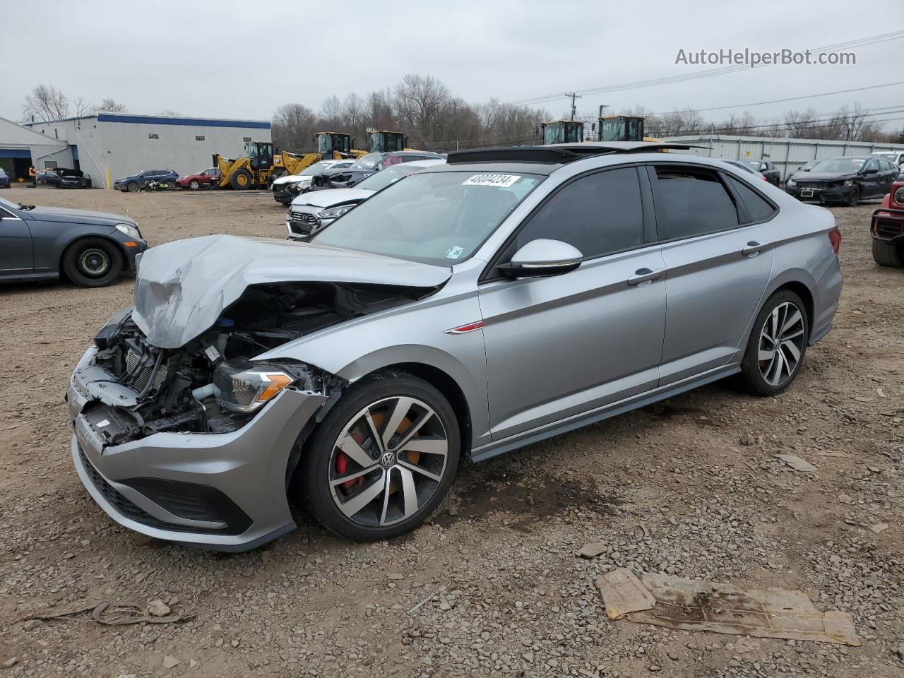 2019 Volkswagen Jetta Gli Серый vin: 3VW6T7BU7KM194484