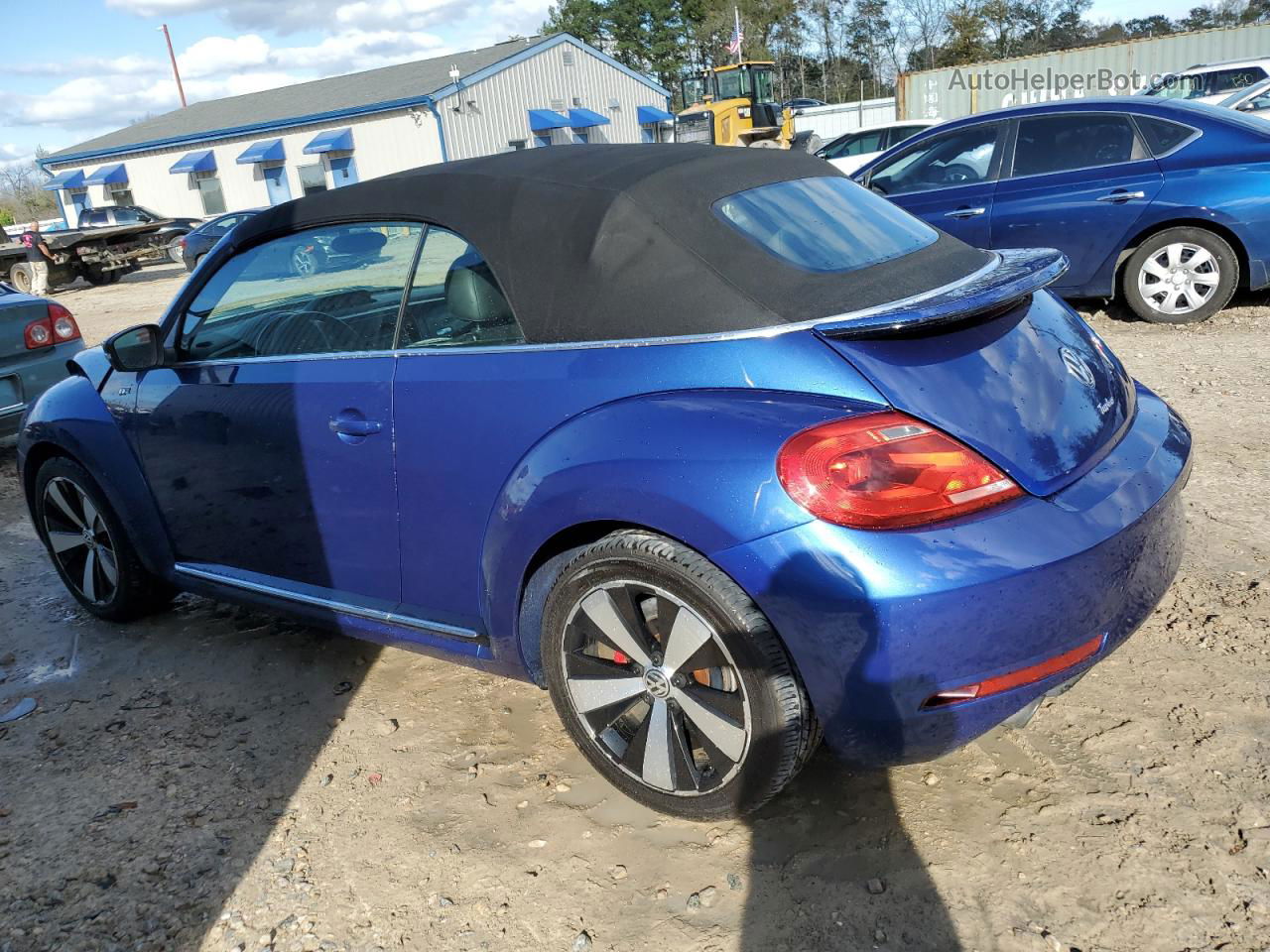 2014 Volkswagen Beetle Turbo Blue vin: 3VW7S7AT7EM809068