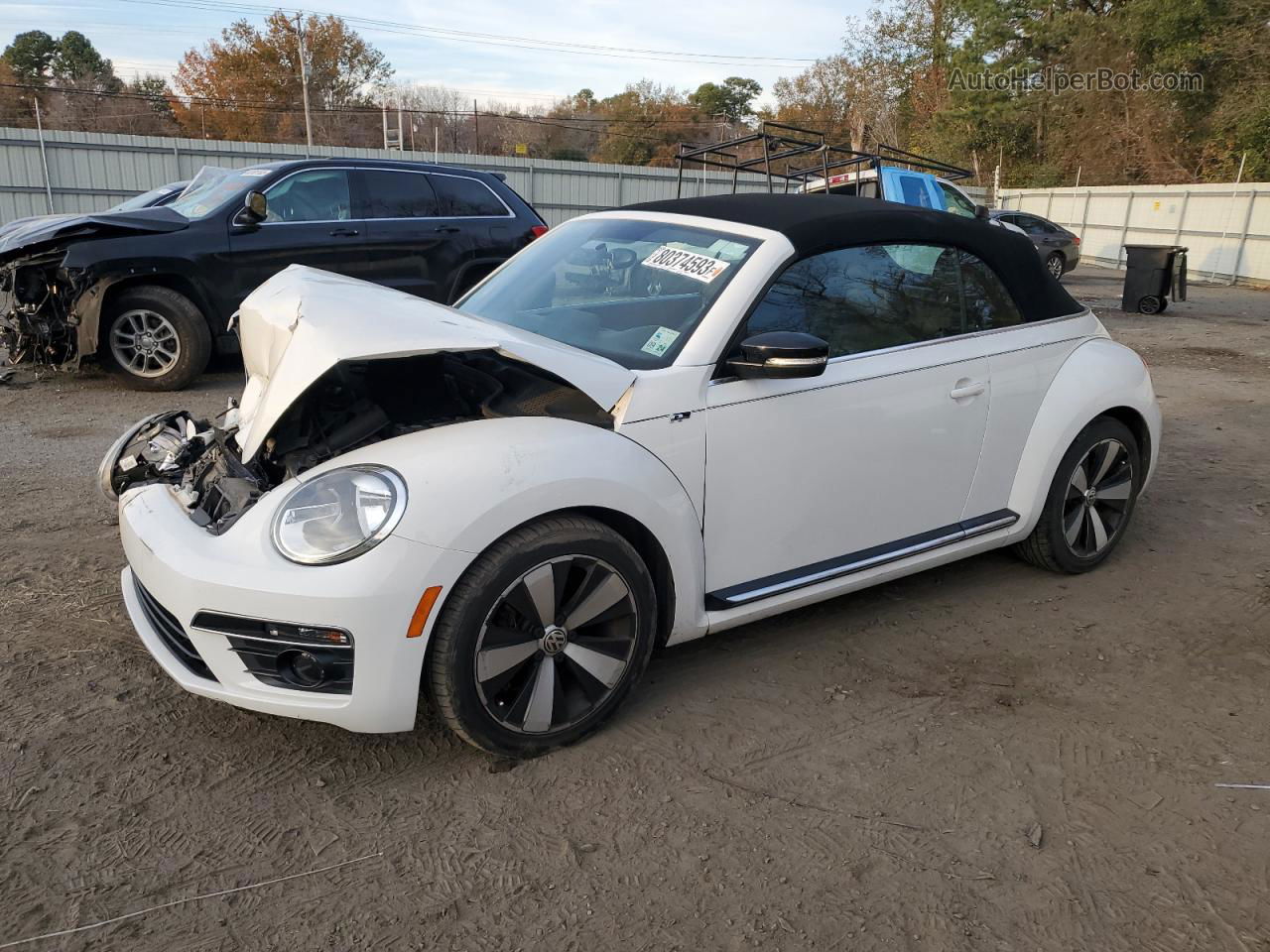 2014 Volkswagen Beetle Turbo White vin: 3VW7S7ATXEM806049