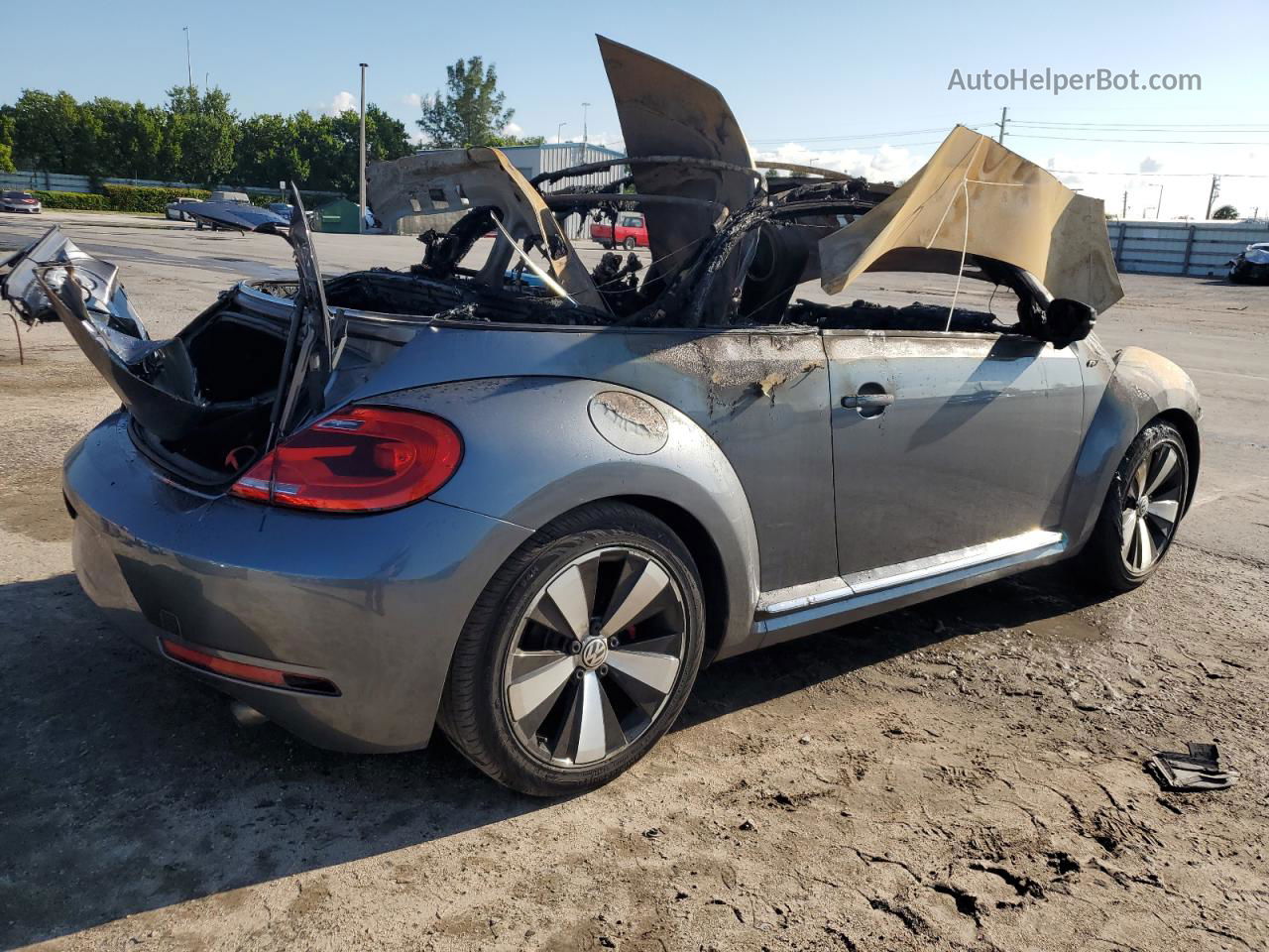 2014 Volkswagen Beetle Turbo Серый vin: 3VW7S7ATXEM816807