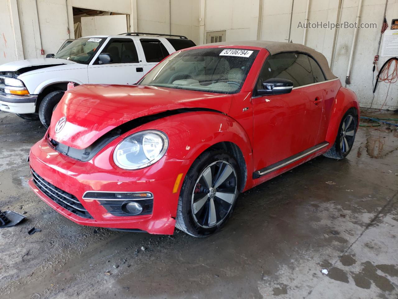 2014 Volkswagen Beetle Turbo Red vin: 3VW7T7AT1EM817034