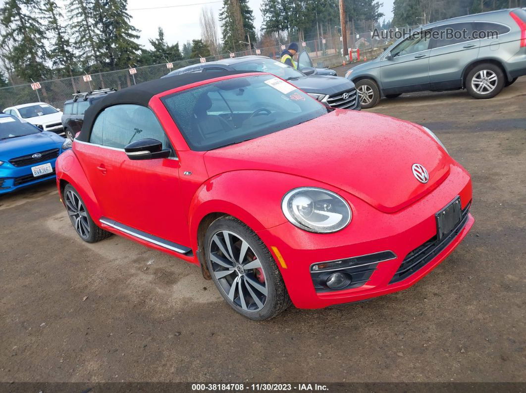 2014 Volkswagen Beetle 2.0t R-line Red vin: 3VW7T7AT2EM801389