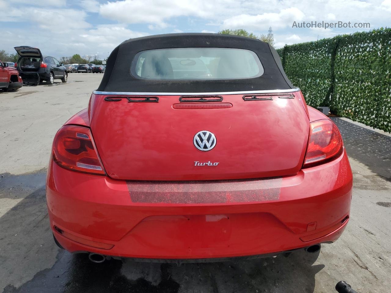 2014 Volkswagen Beetle Turbo Red vin: 3VW7T7AT3EM804253
