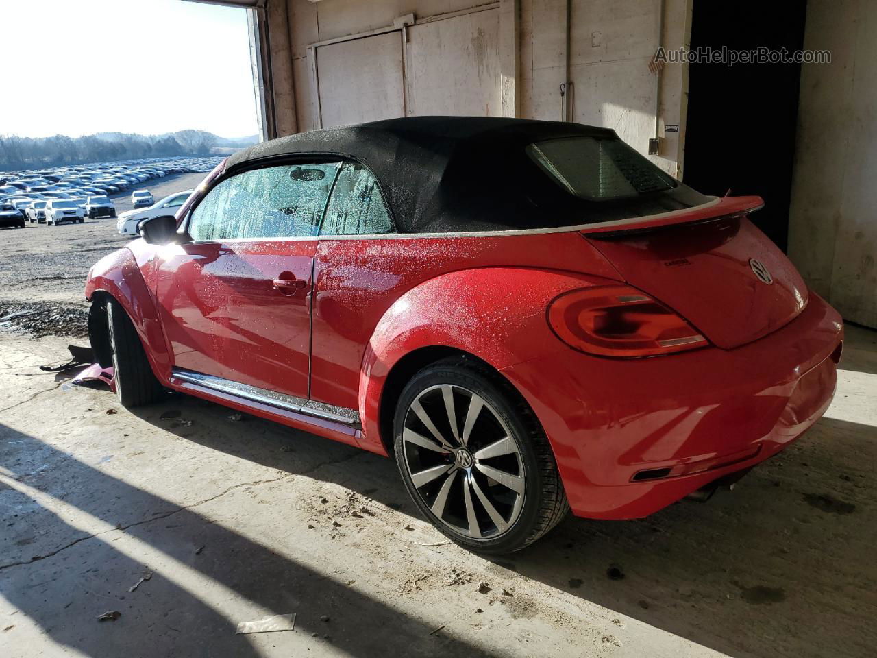 2014 Volkswagen Beetle Turbo Red vin: 3VW7T7AT3EM814264