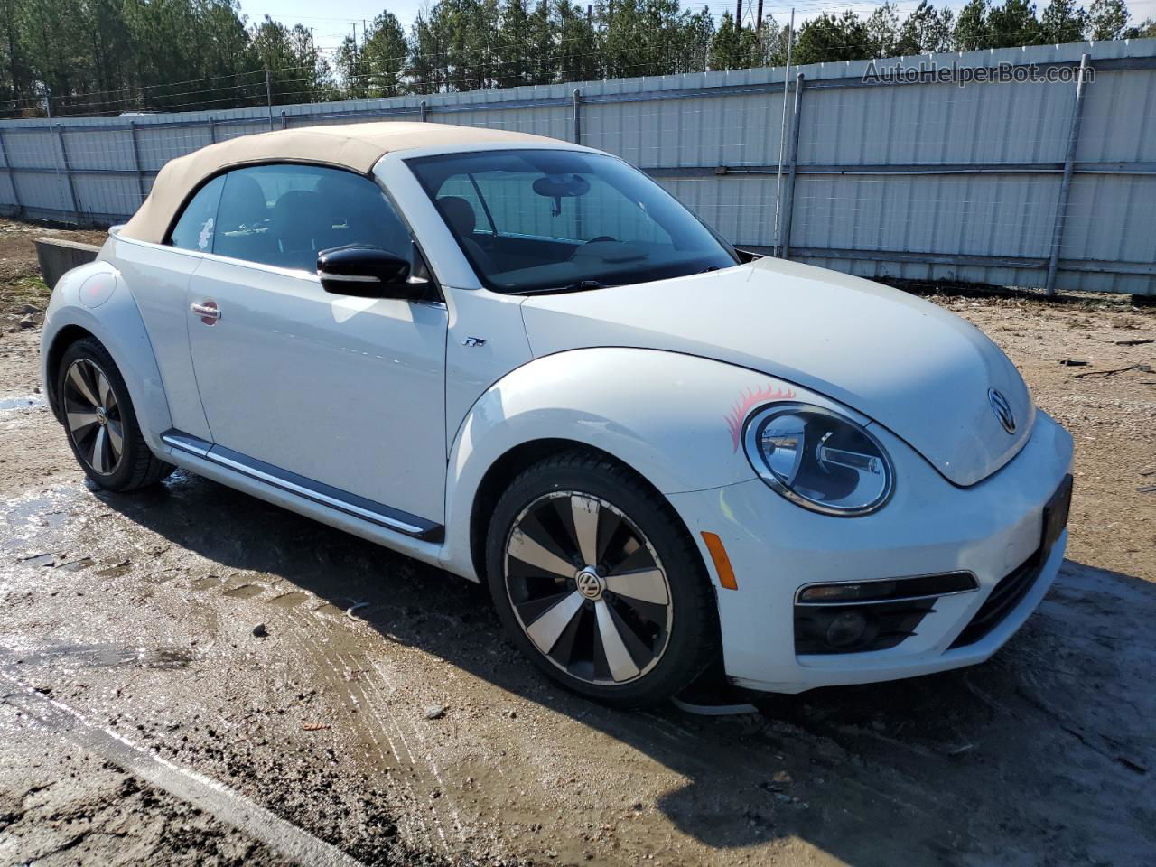 2014 Volkswagen Beetle Turbo White vin: 3VW7T7AT4EM822969