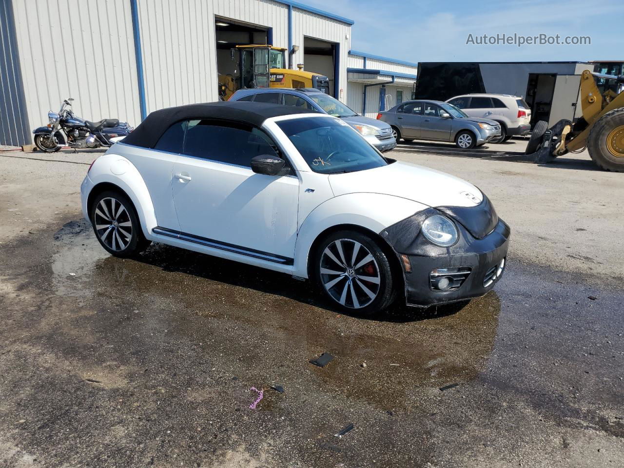 2014 Volkswagen Beetle Turbo Белый vin: 3VW7T7AT5EM803430