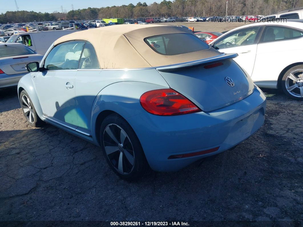 2014 Volkswagen Beetle 2.0t R-line Light Blue vin: 3VW7T7AT6EM808667