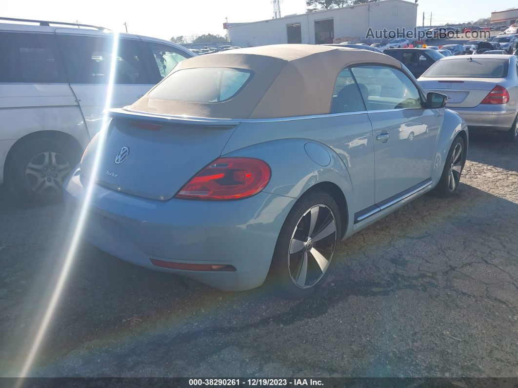 2014 Volkswagen Beetle 2.0t R-line Light Blue vin: 3VW7T7AT6EM808667