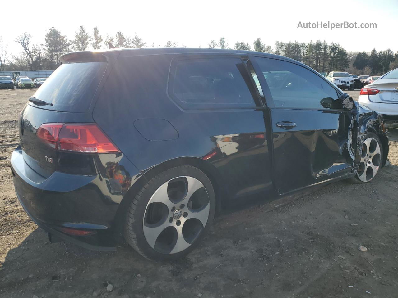 2016 Volkswagen Golf Base / S Черный vin: 3VW817AU0GM001535