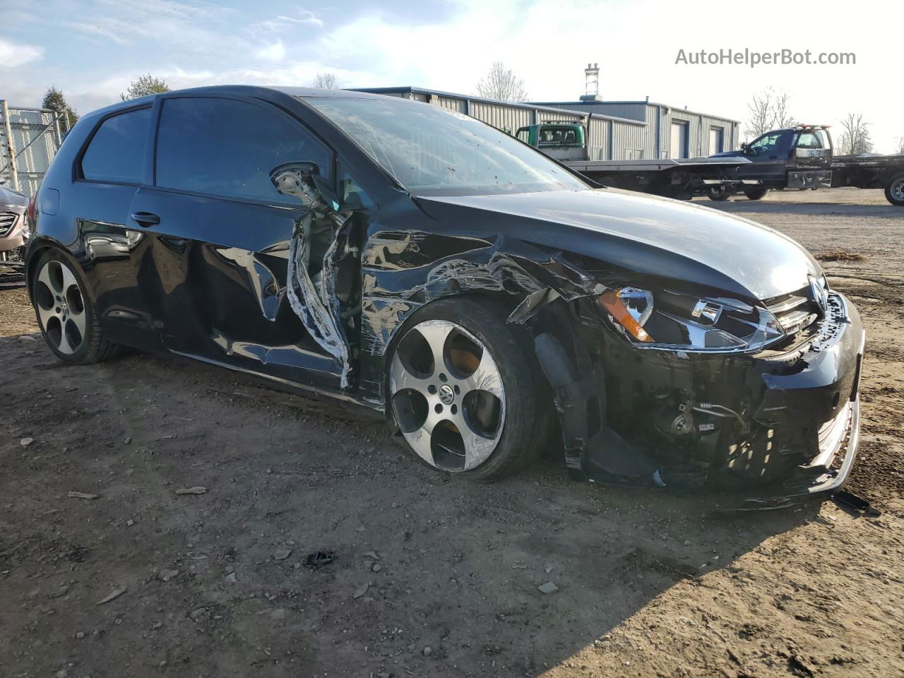 2016 Volkswagen Golf Base / S Черный vin: 3VW817AU0GM001535