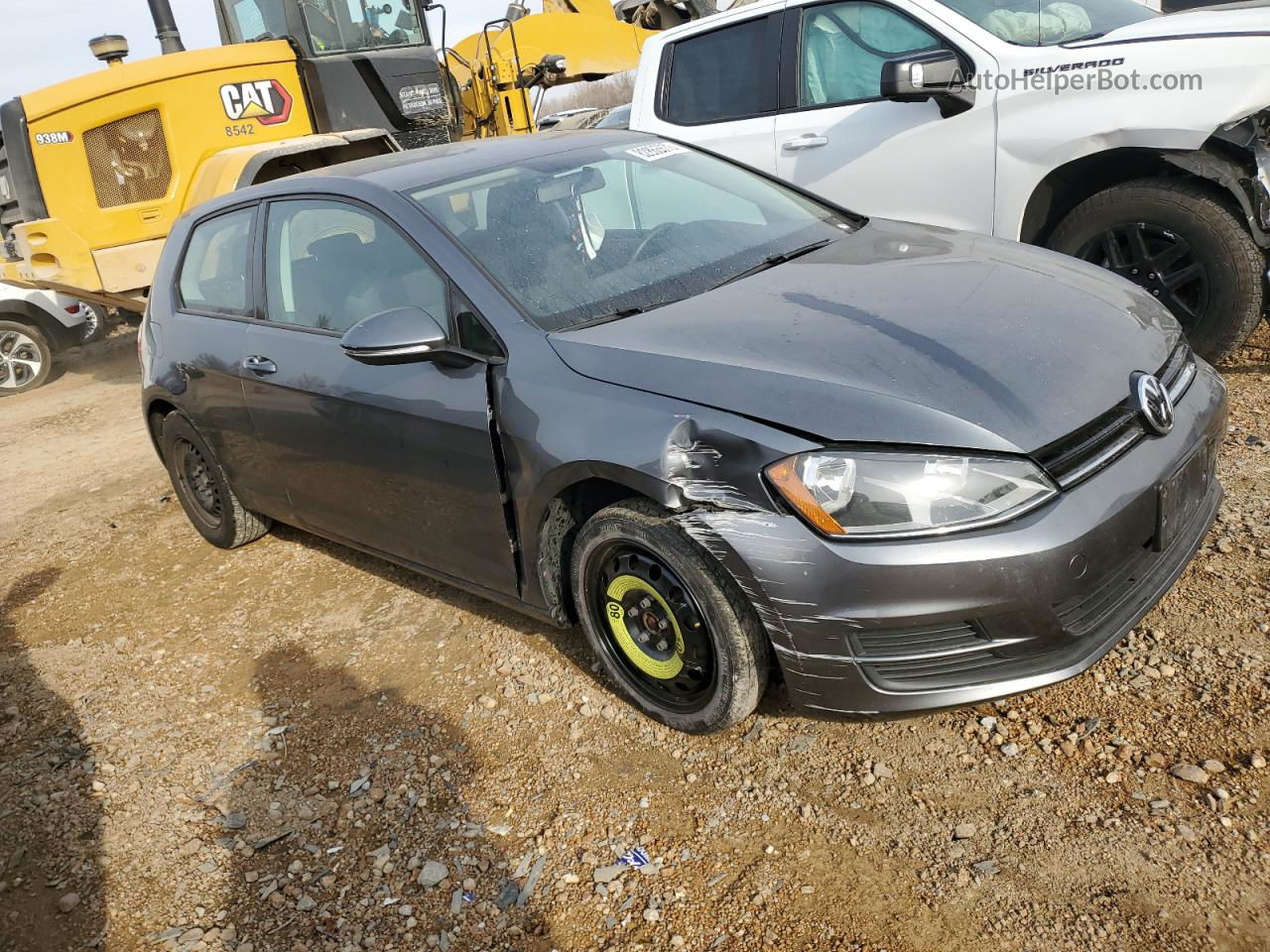 2015 Volkswagen Golf  Silver vin: 3VW817AU2FM019288