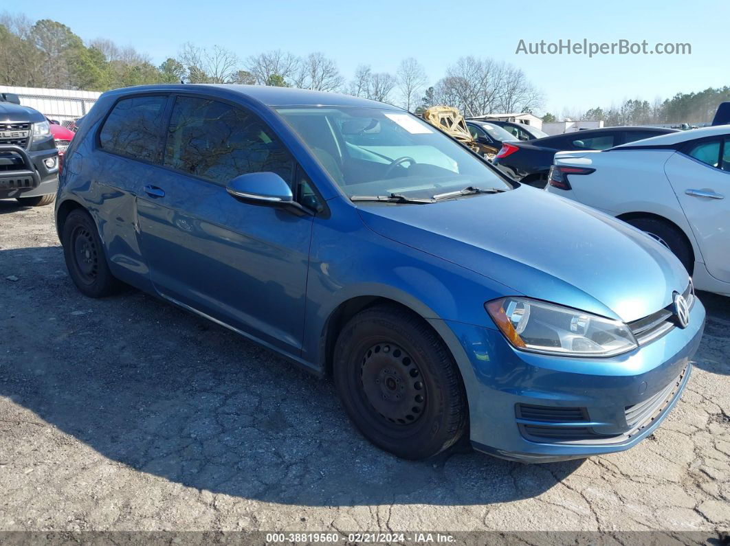 2015 Volkswagen Golf Launch Edition 2-door Blue vin: 3VW817AU2FM023700