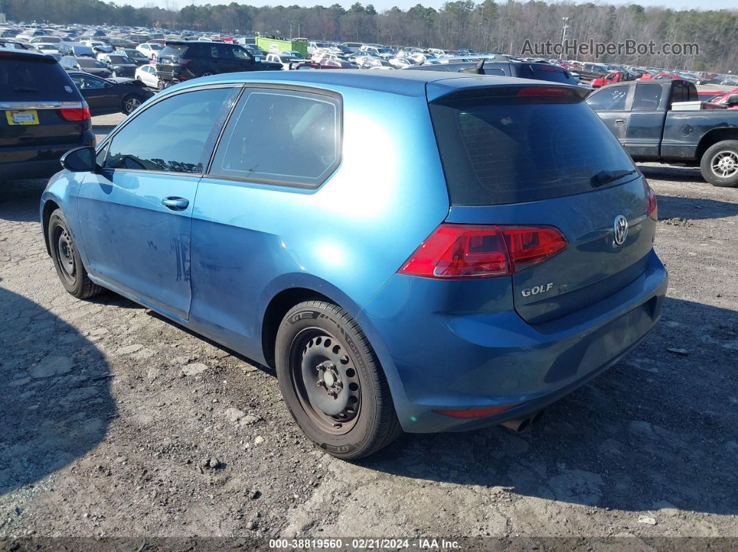 2015 Volkswagen Golf Launch Edition 2-door Blue vin: 3VW817AU2FM023700