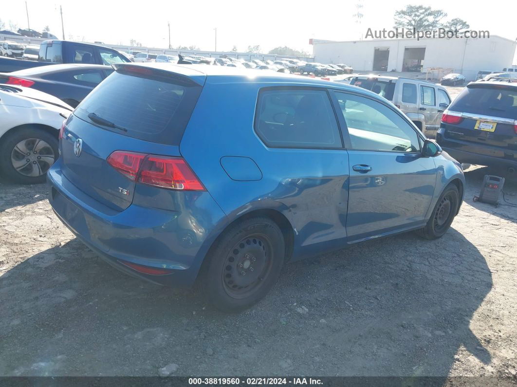 2015 Volkswagen Golf Launch Edition 2-door Blue vin: 3VW817AU2FM023700