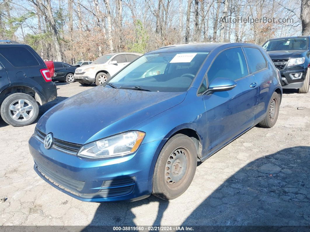 2015 Volkswagen Golf Launch Edition 2-door Blue vin: 3VW817AU2FM023700