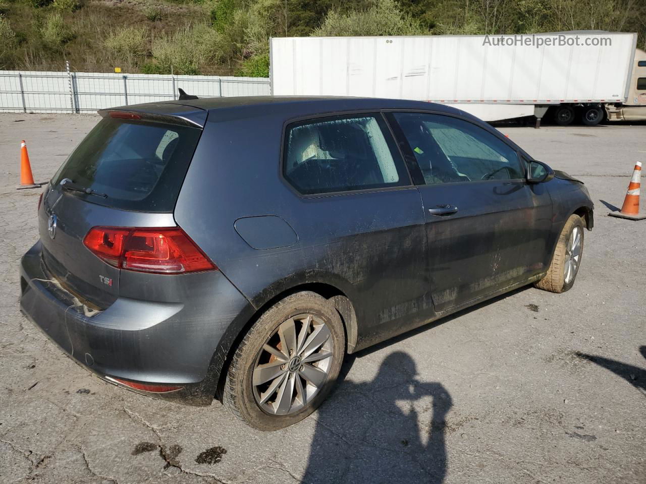 2015 Volkswagen Golf  Gray vin: 3VW817AU2FM024846