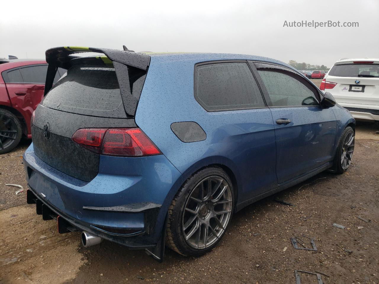 2015 Volkswagen Golf  Синий vin: 3VW817AU2FM098090