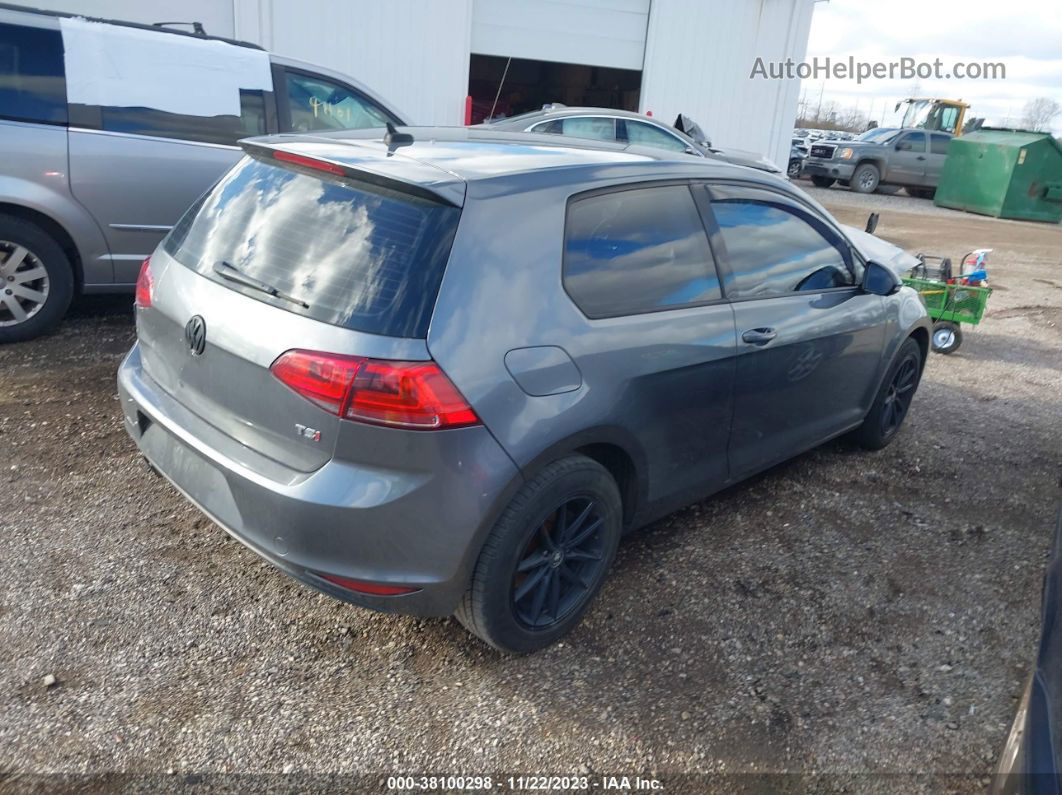 2015 Volkswagen Golf Tsi S 2-door Gray vin: 3VW817AU3FM030462