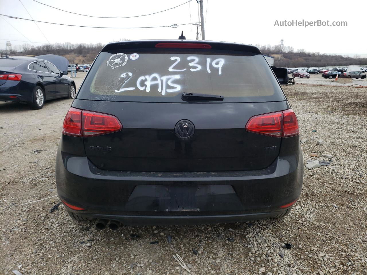 2015 Volkswagen Golf  Black vin: 3VW817AU8FM020400