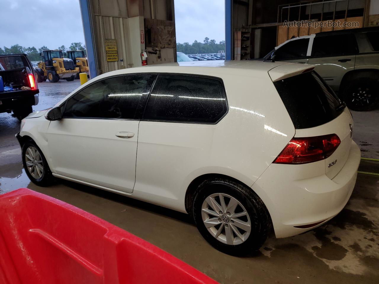 2015 Volkswagen Golf  White vin: 3VW817AU9FM022494