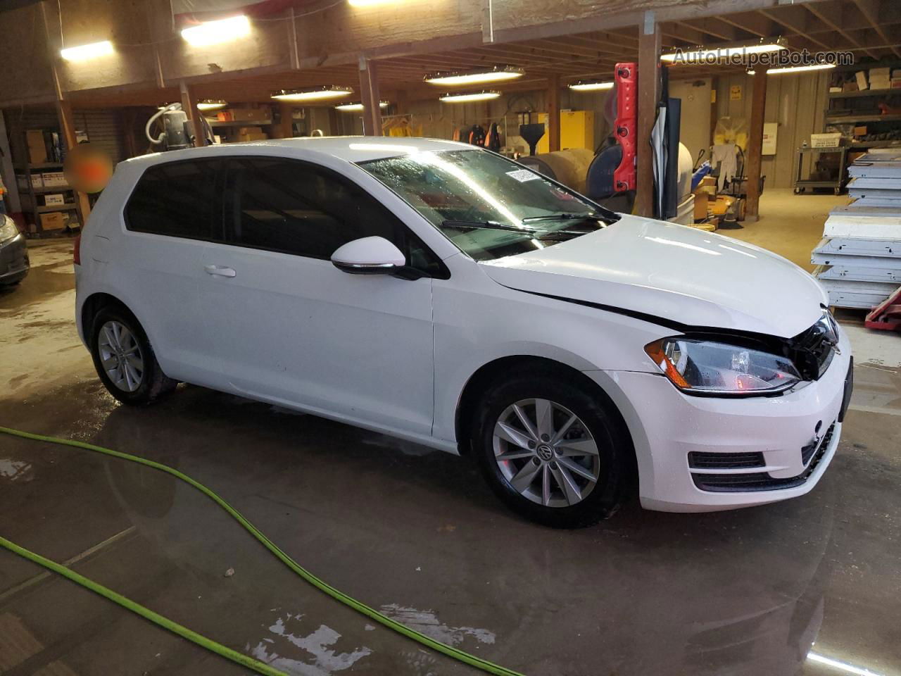 2015 Volkswagen Golf  White vin: 3VW817AU9FM022494