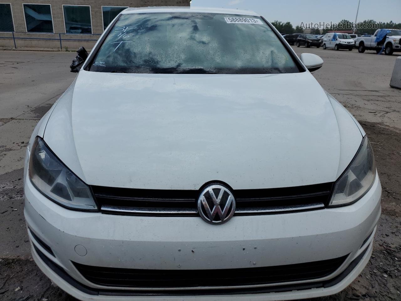 2015 Volkswagen Golf  White vin: 3VW917AU6FM093494