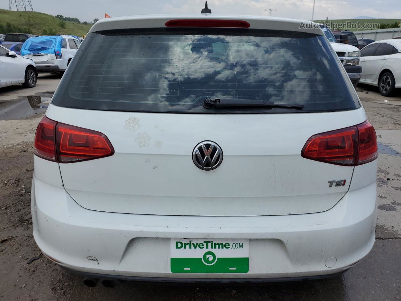 2015 Volkswagen Golf  White vin: 3VW917AU6FM093494