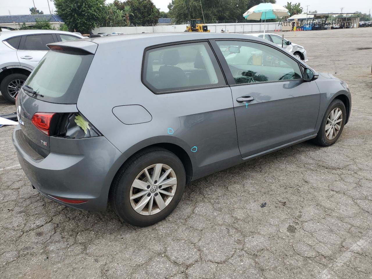 2015 Volkswagen Golf  Gray vin: 3VW917AU7FM078616