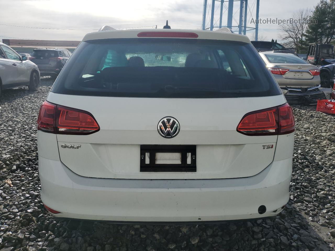 2017 Volkswagen Golf Sportwagen S White vin: 3VWA17AU0HM532673