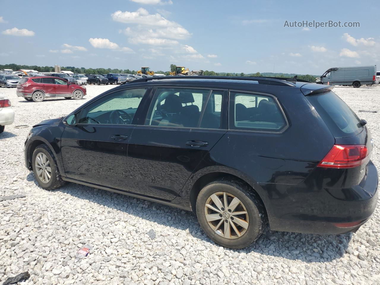 2016 Volkswagen Golf Sportwagen S Black vin: 3VWA17AU6GM508280