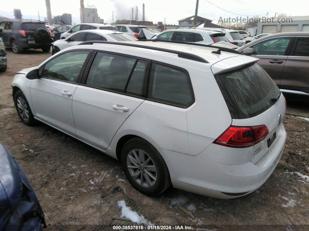 2016 Volkswagen Golf Sportwagen Tsi S 4-door White vin: 3VWA17AU9GM508015